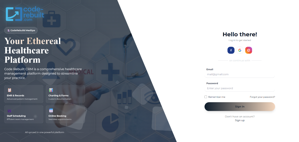 MedSpa CRM Dashboard